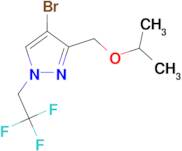 4-bromo-3-(isopropoxymethyl)-1-(2,2,2-trifluoroethyl)-1H-pyrazole