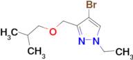 4-bromo-1-ethyl-3-(isobutoxymethyl)-1H-pyrazole