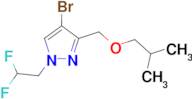 4-bromo-1-(2,2-difluoroethyl)-3-(isobutoxymethyl)-1H-pyrazole