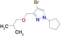 4-bromo-1-cyclopentyl-3-(isobutoxymethyl)-1H-pyrazole