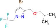 4-bromo-3-(isobutoxymethyl)-1-(2,2,2-trifluoroethyl)-1H-pyrazole