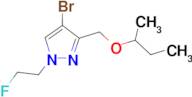 4-bromo-3-(sec-butoxymethyl)-1-(2-fluoroethyl)-1H-pyrazole