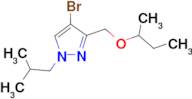 4-bromo-3-(sec-butoxymethyl)-1-isobutyl-1H-pyrazole