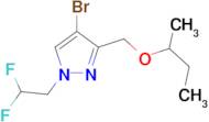 4-bromo-3-(sec-butoxymethyl)-1-(2,2-difluoroethyl)-1H-pyrazole