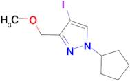 1-cyclopentyl-4-iodo-3-(methoxymethyl)-1H-pyrazole