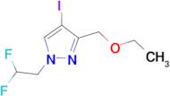 1-(2,2-difluoroethyl)-3-(ethoxymethyl)-4-iodo-1H-pyrazole