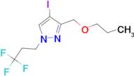 4-iodo-3-(propoxymethyl)-1-(3,3,3-trifluoropropyl)-1H-pyrazole