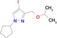 1-cyclopentyl-4-iodo-3-(isopropoxymethyl)-1H-pyrazole