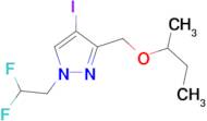 3-(sec-butoxymethyl)-1-(2,2-difluoroethyl)-4-iodo-1H-pyrazole