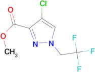 methyl 4-chloro-1-(2,2,2-trifluoroethyl)-1H-pyrazole-3-carboxylate