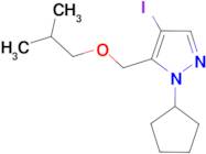 1-cyclopentyl-4-iodo-5-(isobutoxymethyl)-1H-pyrazole