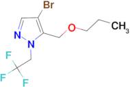 4-bromo-5-(propoxymethyl)-1-(2,2,2-trifluoroethyl)-1H-pyrazole