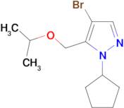 4-bromo-1-cyclopentyl-5-(isopropoxymethyl)-1H-pyrazole