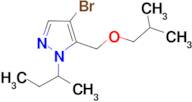 4-bromo-1-sec-butyl-5-(isobutoxymethyl)-1H-pyrazole