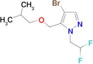 4-bromo-1-(2,2-difluoroethyl)-5-(isobutoxymethyl)-1H-pyrazole