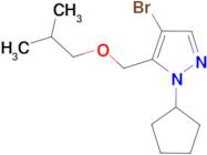 4-bromo-1-cyclopentyl-5-(isobutoxymethyl)-1H-pyrazole