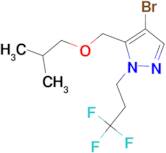 4-bromo-5-(isobutoxymethyl)-1-(3,3,3-trifluoropropyl)-1H-pyrazole