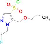 1-(2-fluoroethyl)-5-(propoxymethyl)-1H-pyrazole-4-sulfonyl chloride