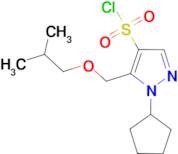 1-cyclopentyl-5-(isobutoxymethyl)-1H-pyrazole-4-sulfonyl chloride