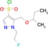 5-(sec-butoxymethyl)-1-(2-fluoroethyl)-1H-pyrazole-4-sulfonyl chloride