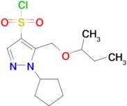 5-(sec-butoxymethyl)-1-cyclopentyl-1H-pyrazole-4-sulfonyl chloride