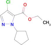 ethyl 4-chloro-1-cyclopentyl-1H-pyrazole-5-carboxylate