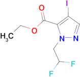 ethyl 1-(2,2-difluoroethyl)-4-iodo-1H-pyrazole-5-carboxylate