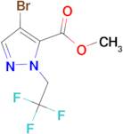 methyl 4-bromo-1-(2,2,2-trifluoroethyl)-1H-pyrazole-5-carboxylate