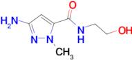 3-amino-N-(2-hydroxyethyl)-1-methyl-1H-pyrazole-5-carboxamide