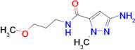 3-amino-N-(3-methoxypropyl)-1-methyl-1H-pyrazole-5-carboxamide