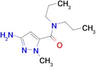 3-amino-1-methyl-N,N-dipropyl-1H-pyrazole-5-carboxamide