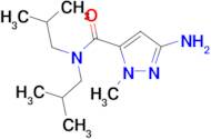 3-amino-N,N-diisobutyl-1-methyl-1H-pyrazole-5-carboxamide