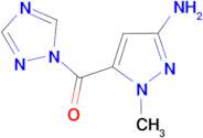 1-methyl-5-(1H-1,2,4-triazol-1-ylcarbonyl)-1H-pyrazol-3-amine