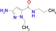 3-amino-1-ethyl-N-propyl-1H-pyrazole-5-carboxamide