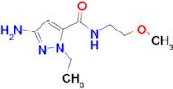 3-amino-1-ethyl-N-(2-methoxyethyl)-1H-pyrazole-5-carboxamide