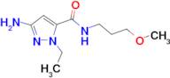 3-amino-1-ethyl-N-(3-methoxypropyl)-1H-pyrazole-5-carboxamide