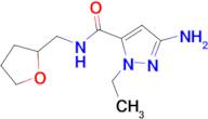 3-amino-1-ethyl-N-(tetrahydrofuran-2-ylmethyl)-1H-pyrazole-5-carboxamide