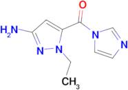 1-ethyl-5-(1H-imidazol-1-ylcarbonyl)-1H-pyrazol-3-amine
