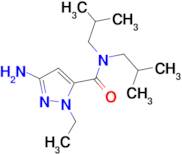 3-amino-1-ethyl-N,N-diisobutyl-1H-pyrazole-5-carboxamide