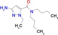 3-amino-N,N-dibutyl-1-ethyl-1H-pyrazole-5-carboxamide