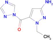 1-ethyl-5-(1H-1,2,4-triazol-1-ylcarbonyl)-1H-pyrazol-3-amine