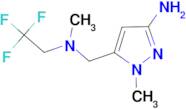 1-methyl-5-{[methyl(2,2,2-trifluoroethyl)amino]methyl}-1H-pyrazol-3-amine