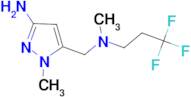 1-methyl-5-{[methyl(3,3,3-trifluoropropyl)amino]methyl}-1H-pyrazol-3-amine