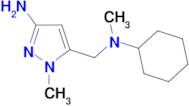 5-{[cyclohexyl(methyl)amino]methyl}-1-methyl-1H-pyrazol-3-amine