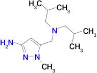 5-[(diisobutylamino)methyl]-1-methyl-1H-pyrazol-3-amine