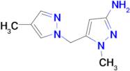 1-methyl-5-[(4-methyl-1H-pyrazol-1-yl)methyl]-1H-pyrazol-3-amine