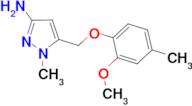 5-[(2-methoxy-4-methylphenoxy)methyl]-1-methyl-1H-pyrazol-3-amine