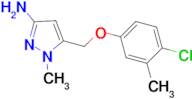 5-[(4-chloro-3-methylphenoxy)methyl]-1-methyl-1H-pyrazol-3-amine