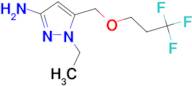 1-ethyl-5-[(3,3,3-trifluoropropoxy)methyl]-1H-pyrazol-3-amine