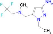 1-ethyl-5-{[methyl(2,2,2-trifluoroethyl)amino]methyl}-1H-pyrazol-3-amine